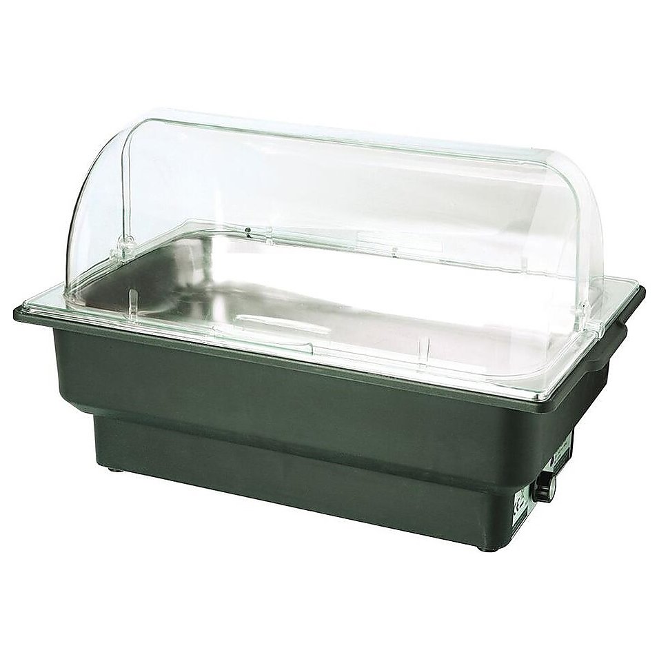 Мармит электрический P.L. Proff Cuisine Sunnex EcoCater X88187-1 с емкостью 13,5 л GN1/1 h=100 мм (металл) и крышкой Roll-top (поликарбонат)
