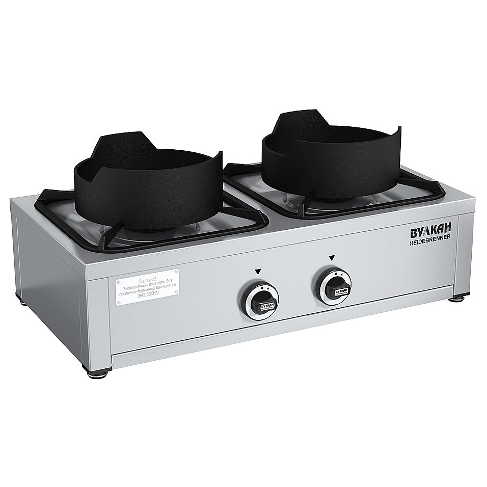Плита газовая Вулкан KSB02 8071 WOK