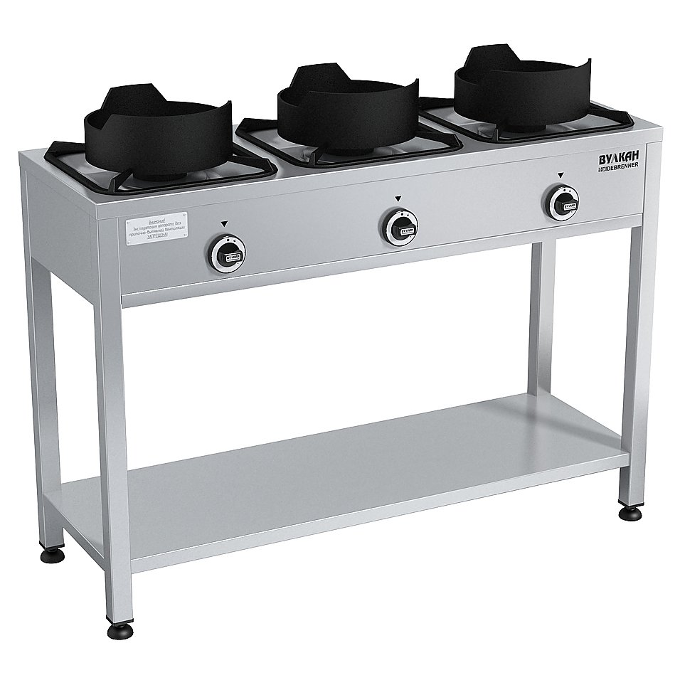 Плита газовая Вулкан KSB03 8157 WOK