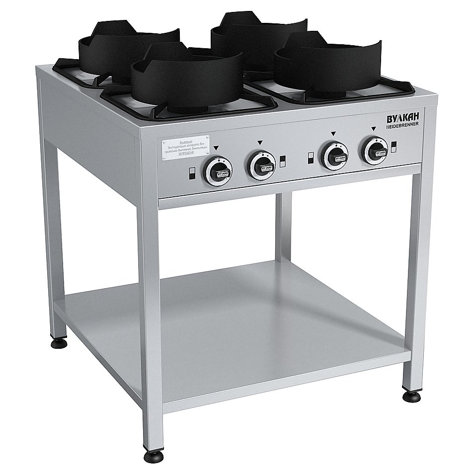 Плита газовая Вулкан KSB04 8189 WOK