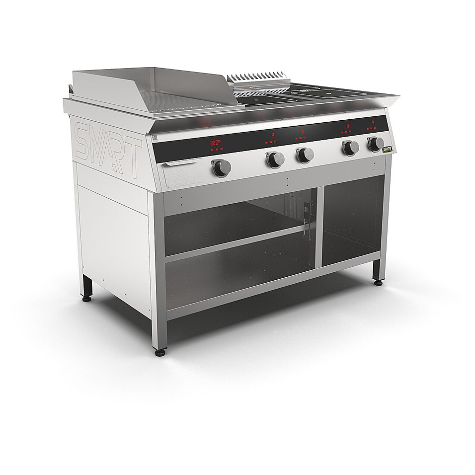 Плита индукционная комбинированная SMART INDUCTION K96-5RKN (с грилем), фото 3