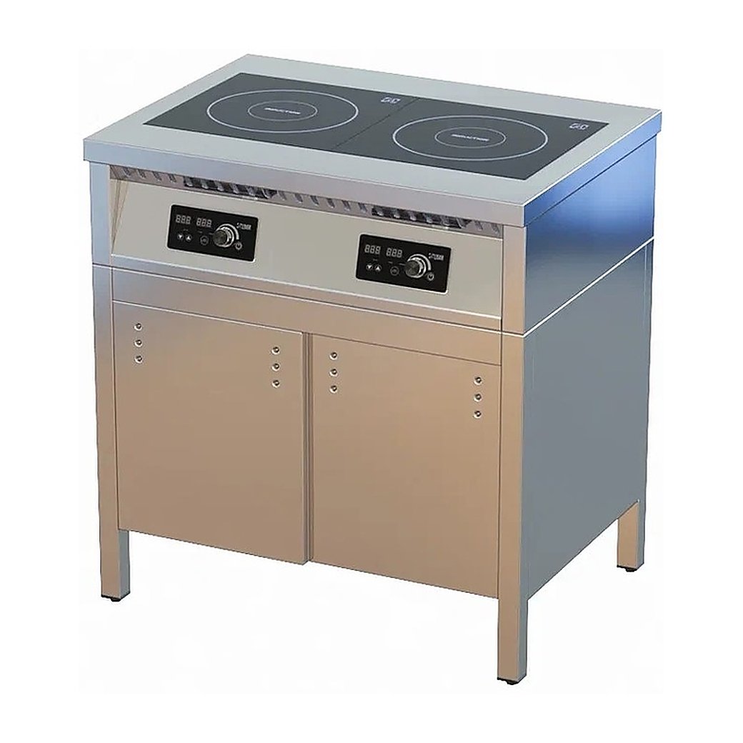 Плита индукционная ЦМИ ПИ-2ТДК 820 (820х600х870 мм) закрытая, двери-купе