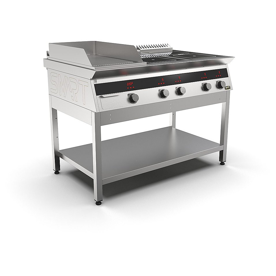 Плита индукционная комбинированная SMART INDUCTION K76-3RKN (с грилем), фото 2