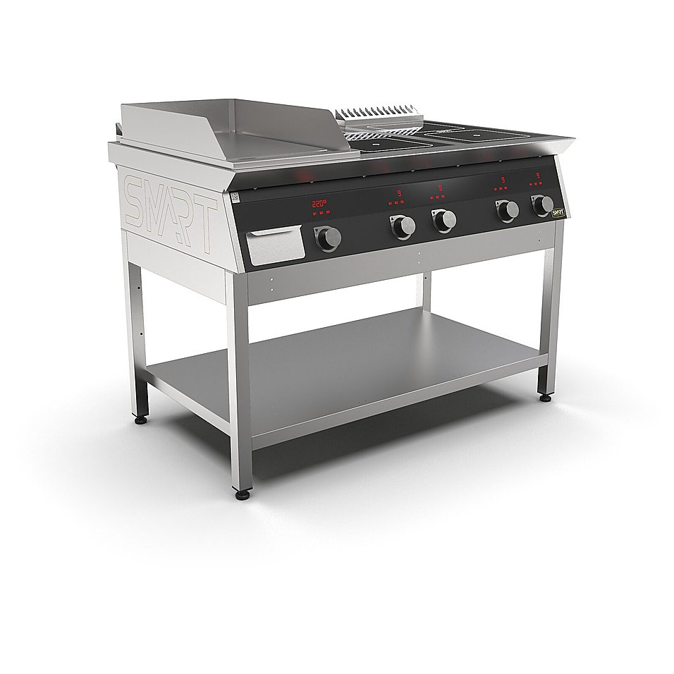 Плита индукционная комбинированная SMART INDUCTION K96-3PKB (с грилем), фото 2