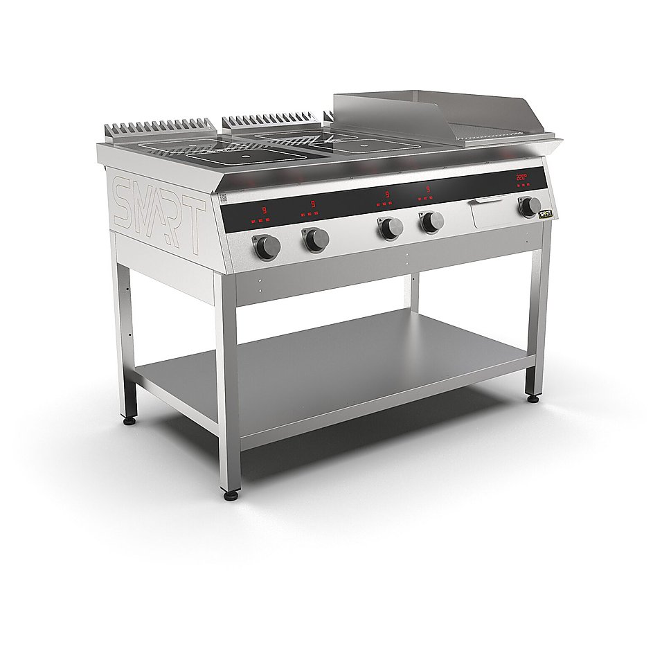 Плита индукционная комбинированная SMART INDUCTION K96-3KRN (с грилем), фото 2