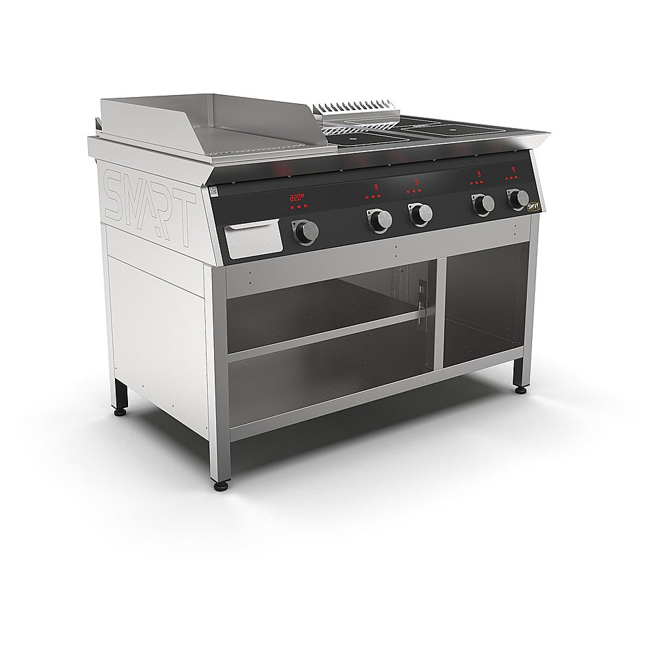 Плита индукционная комбинированная SMART INDUCTION K96-3RKB (с грилем), фото 3