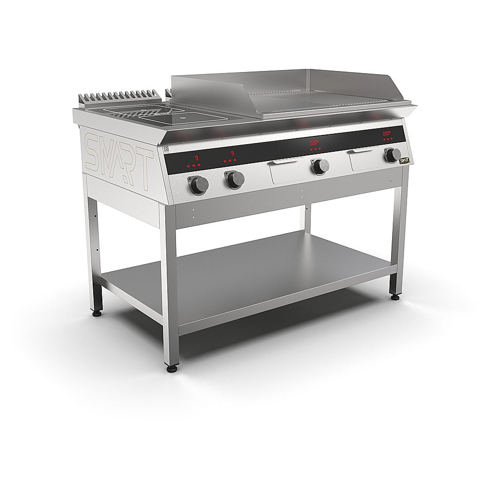 Плита индукционная комбинированная SMART INDUCTION K96-3KPRN (с грилем), фото 3