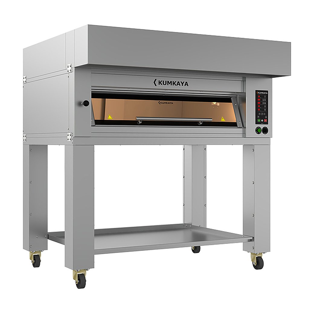 Печь подовая модульная Kumkaya EF 12080-1 с подставкой и вытяжкой