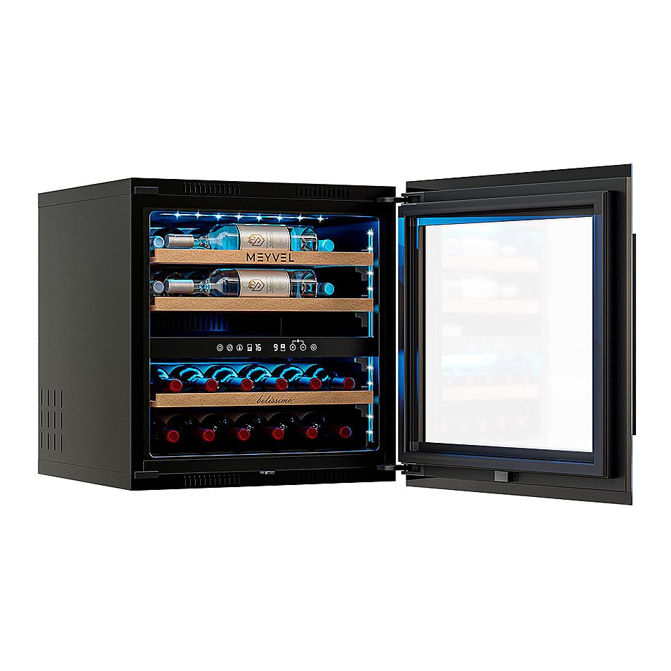 Винный шкаф MEYVEL MV26PRO-KBB2 69 л 592х572х596 мм сталь, черный, фото 3