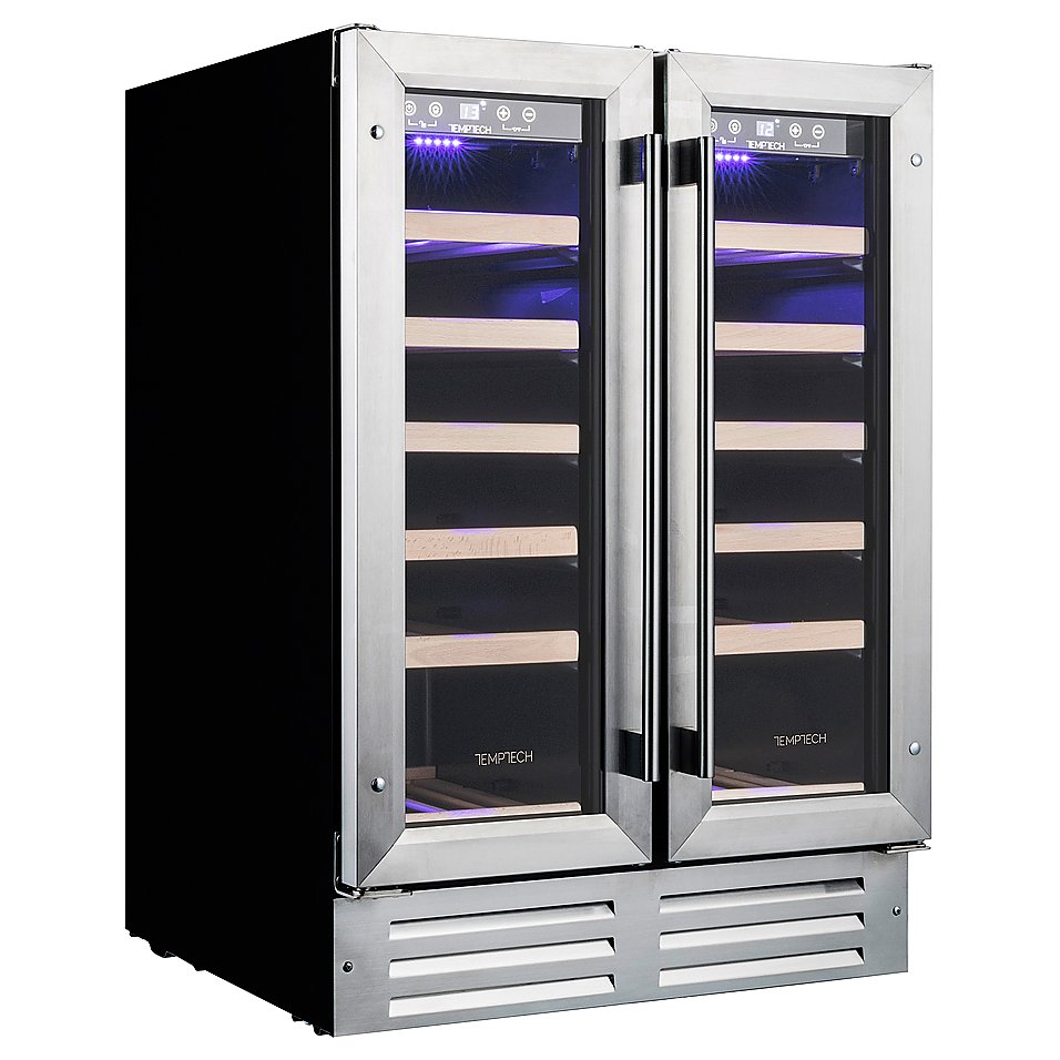 Винный шкаф Temptech Premium WP2DQ60DCS нерж. сталь, фото 3