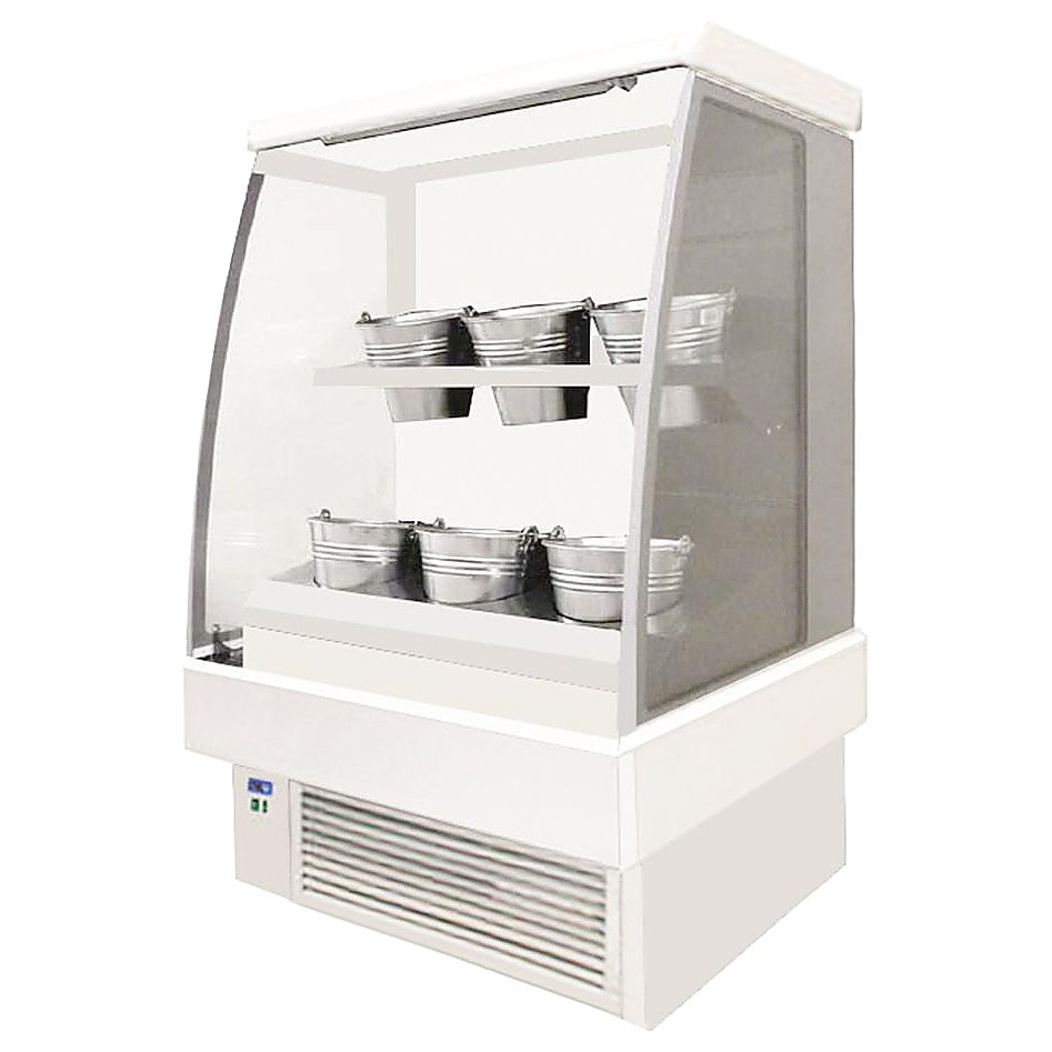 Горка холодильная цветочная ES-SYSTEM K RCS SCORPION 02 MINI FL 0,9 белая