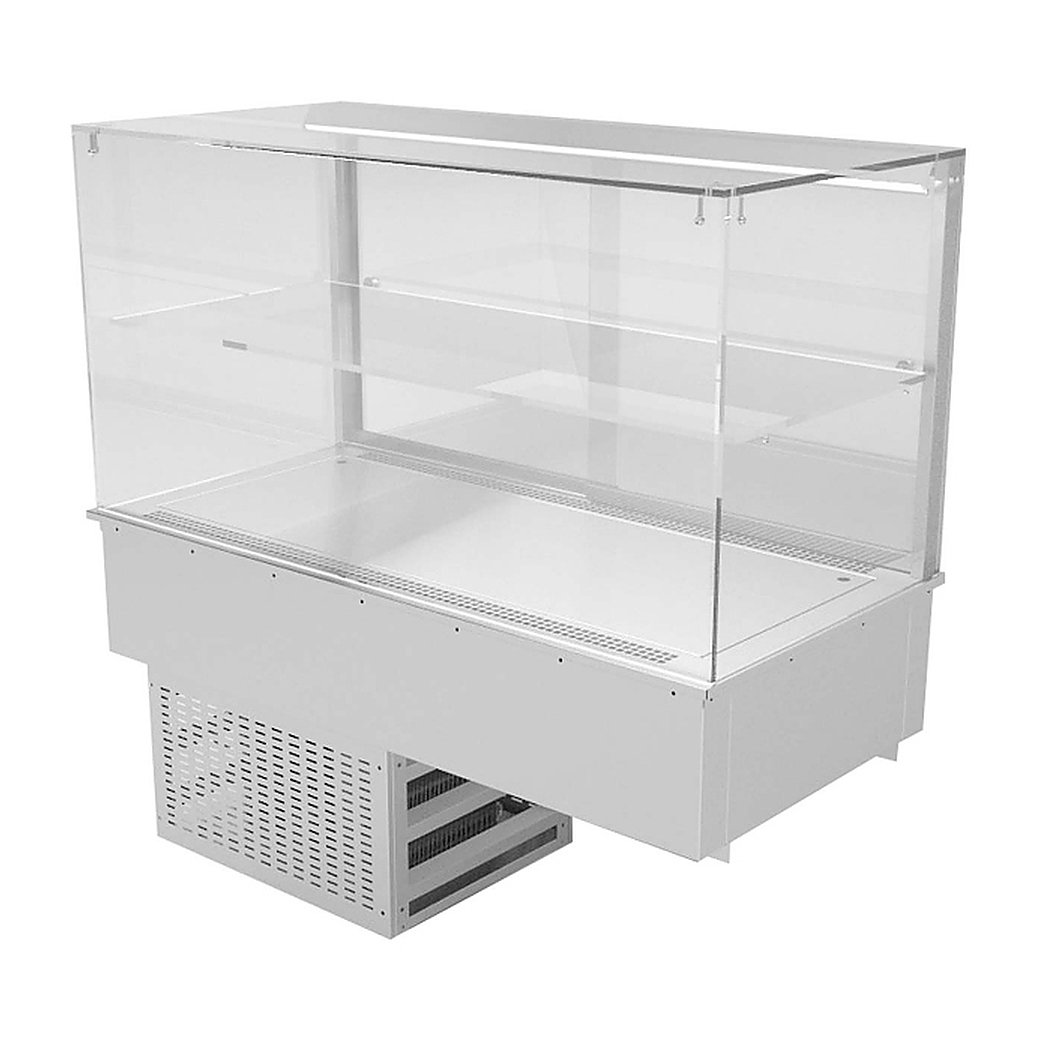 Витрина холодильная Gastrolux ВСВ-157/CUBE-2П AISI 304