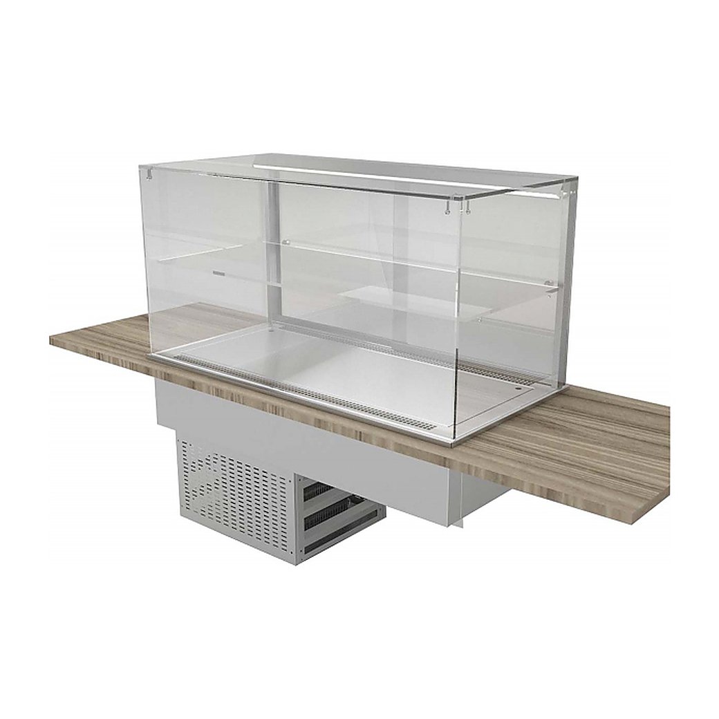 Витрина холодильная Gastrolux ВСВ-157/CUBE-2П AISI 304, фото 2