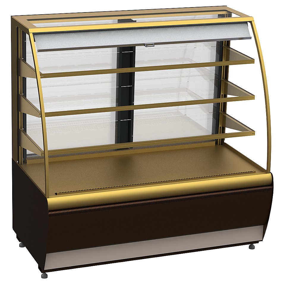 Витрина кондитерская Carboma K70 VM 1,3-2 Standard (ВХСв - 1,3д) (открытая)