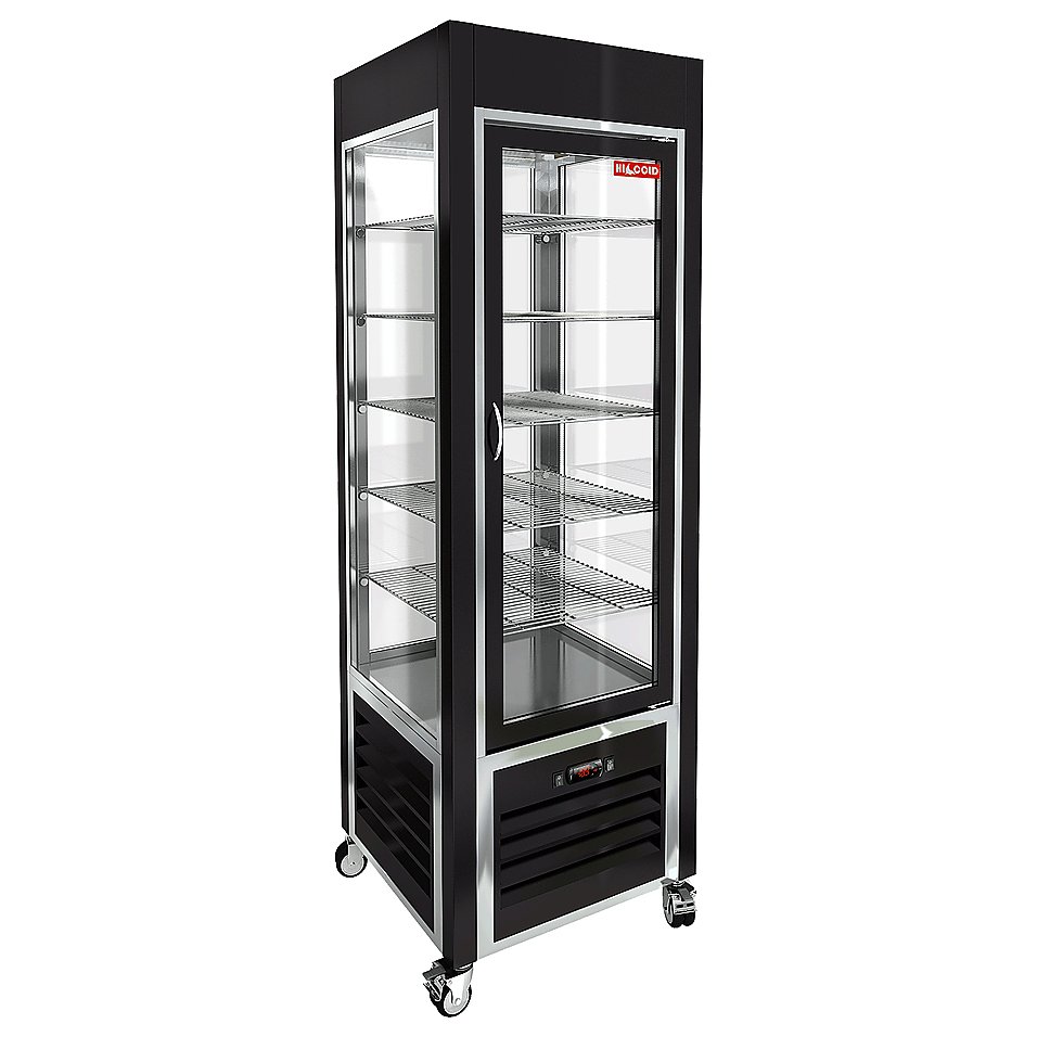 Витрина кондитерская HICOLD VRC 350 Black FR