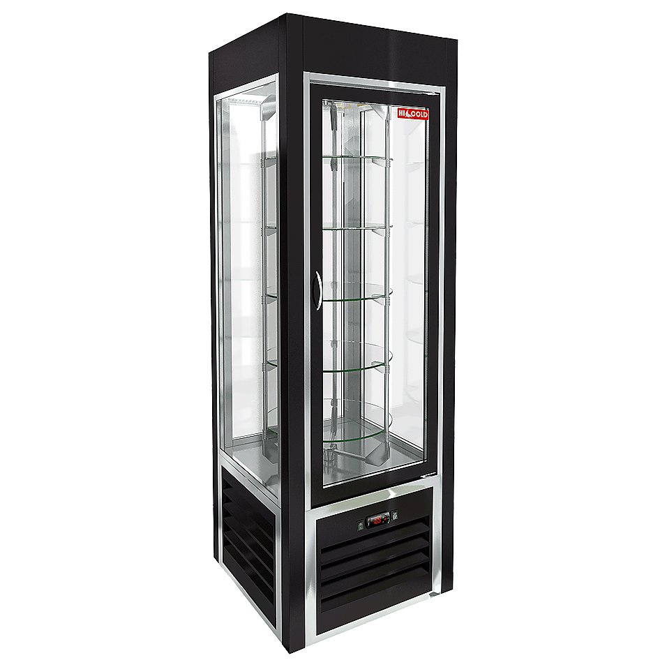 Витрина кондитерская HICOLD VRC 350 R Sh Black FR