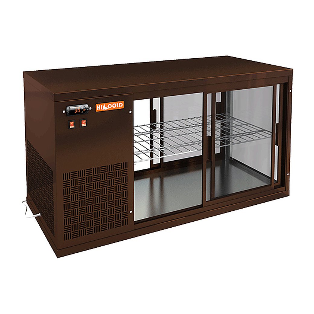 Витрина холодильная HICOLD VRL T 1300 L Brown