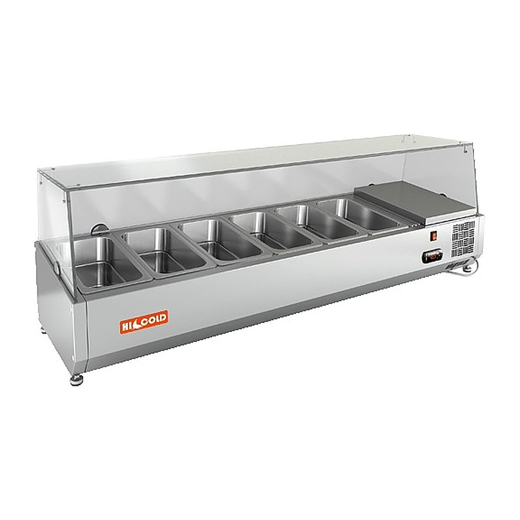 Витрина холодильная HICOLD VRX 1400 (1/4)