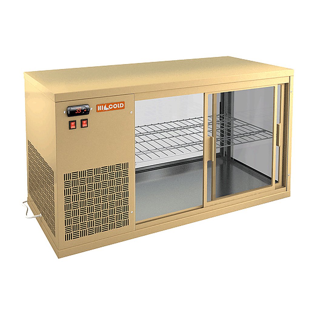 Витрина холодильная HICOLD VRL 1300 L Beige