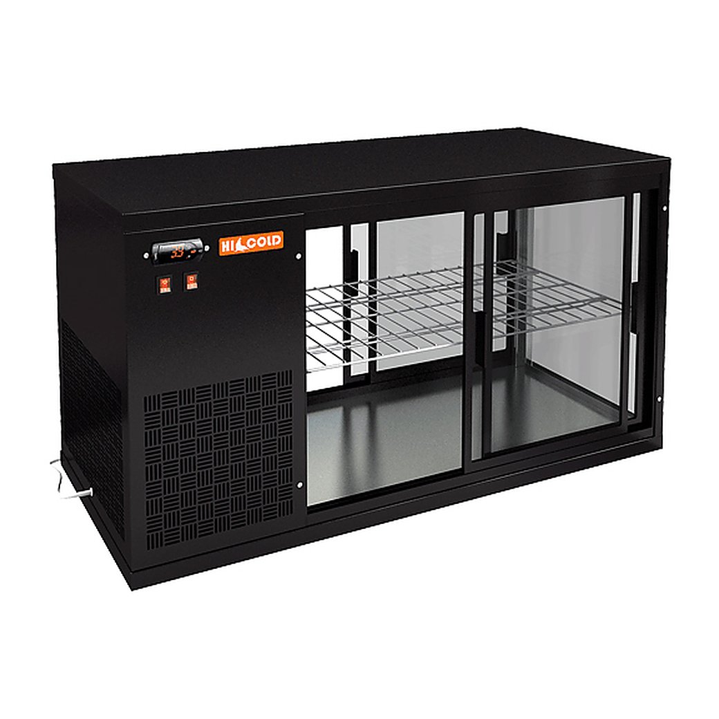 Витрина холодильная HICOLD VRL T 1300 L Black