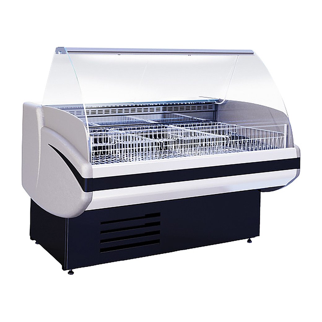 Витрина морозильная CRYSPI Gamma-2 M 1200 (с боковинами)