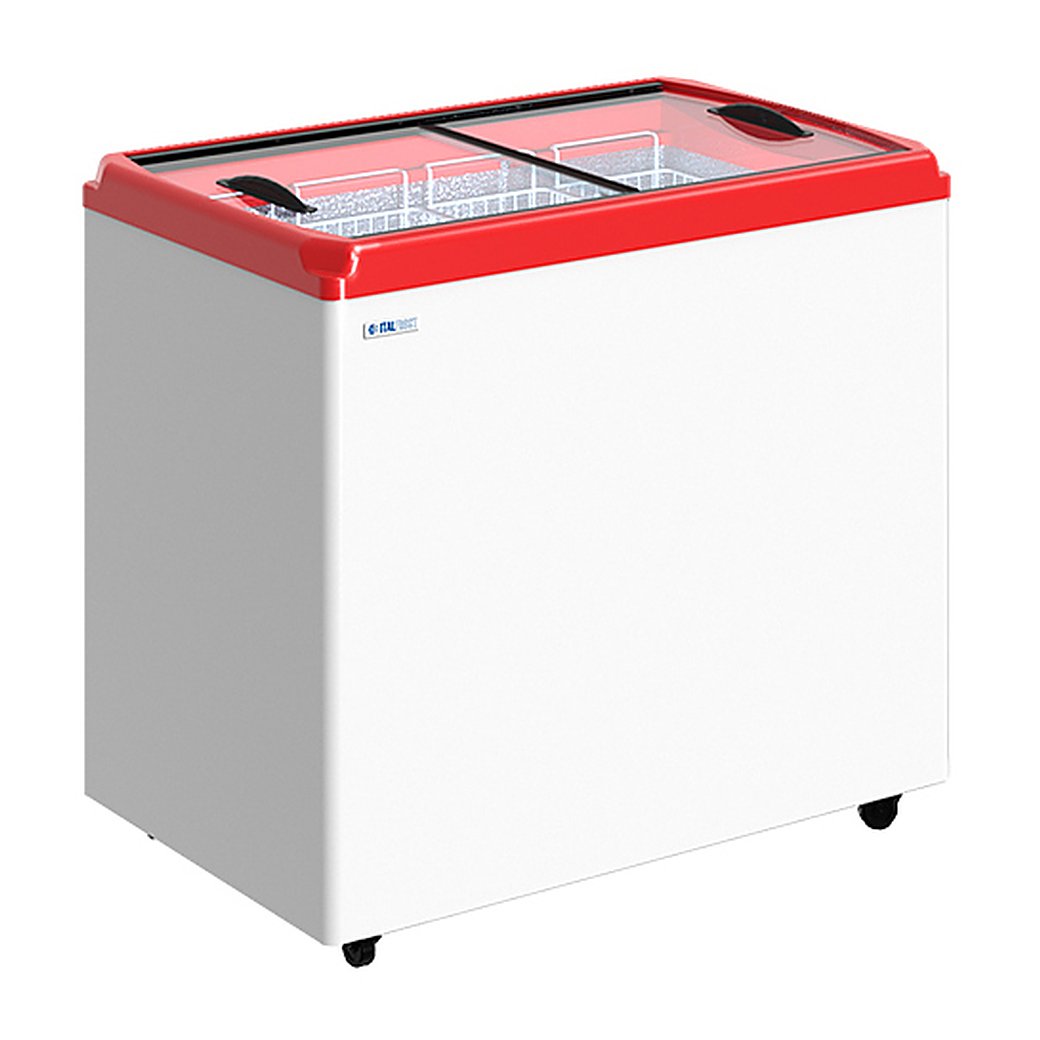 Ларь морозильный ITALFROST (CRYSPI) CF300F без корзин (серый, R290)