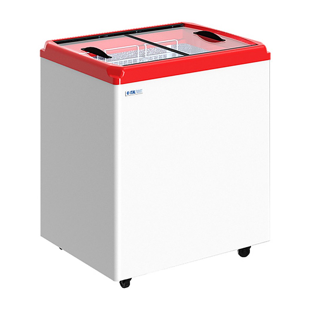 Ларь морозильный ITALFROST (CRYSPI) CF200F без корзин (серый, R290)