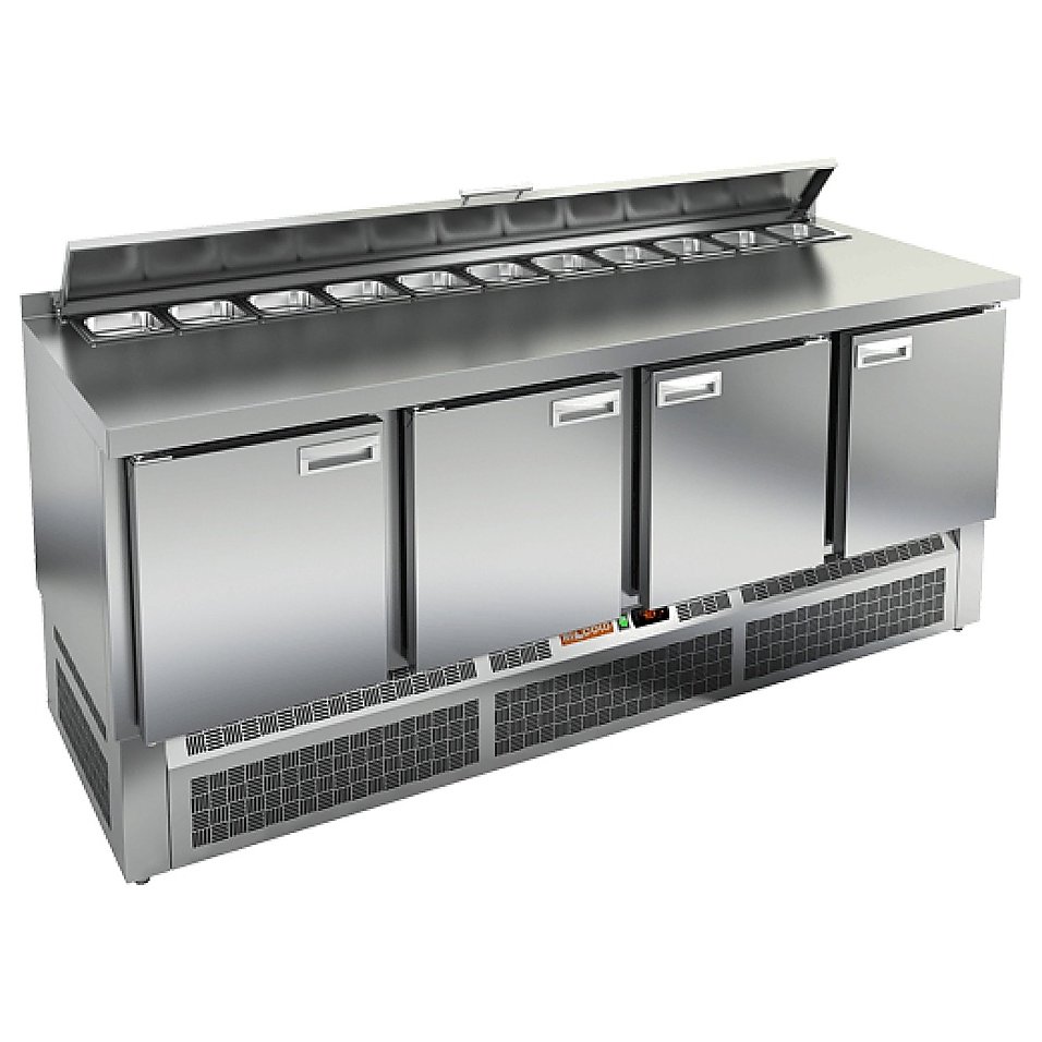 Стол для салатов HICOLD SLE2-1111GN (1/6) с крышкой