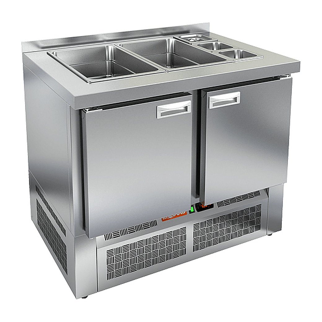 Стол для салатов HICOLD SLE3-11GN (2х1/1+3х1/6) без крышки