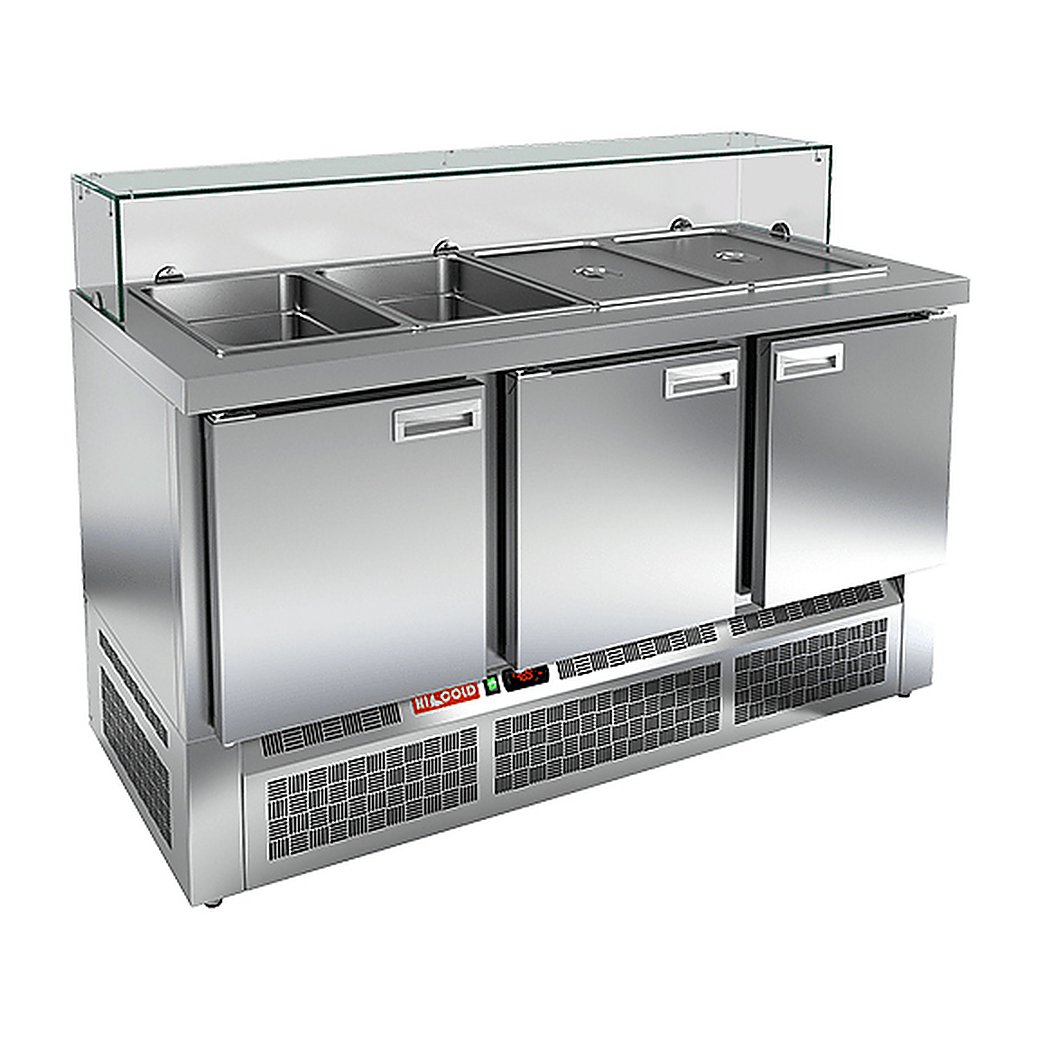 Стол для салатов HICOLD SLE3-111GN (1/1) низкое стекло