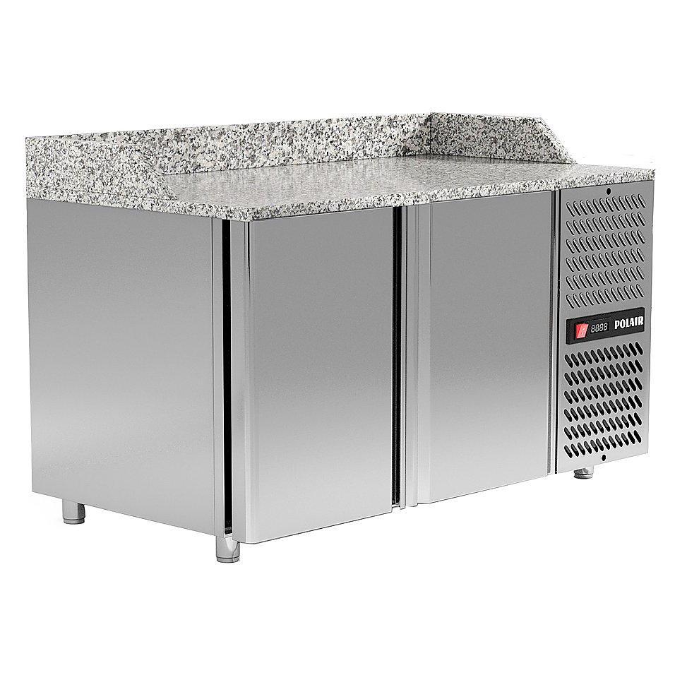 Стол для пиццы POLAIR TM2ENPIZZA-G с бортом, фото 1