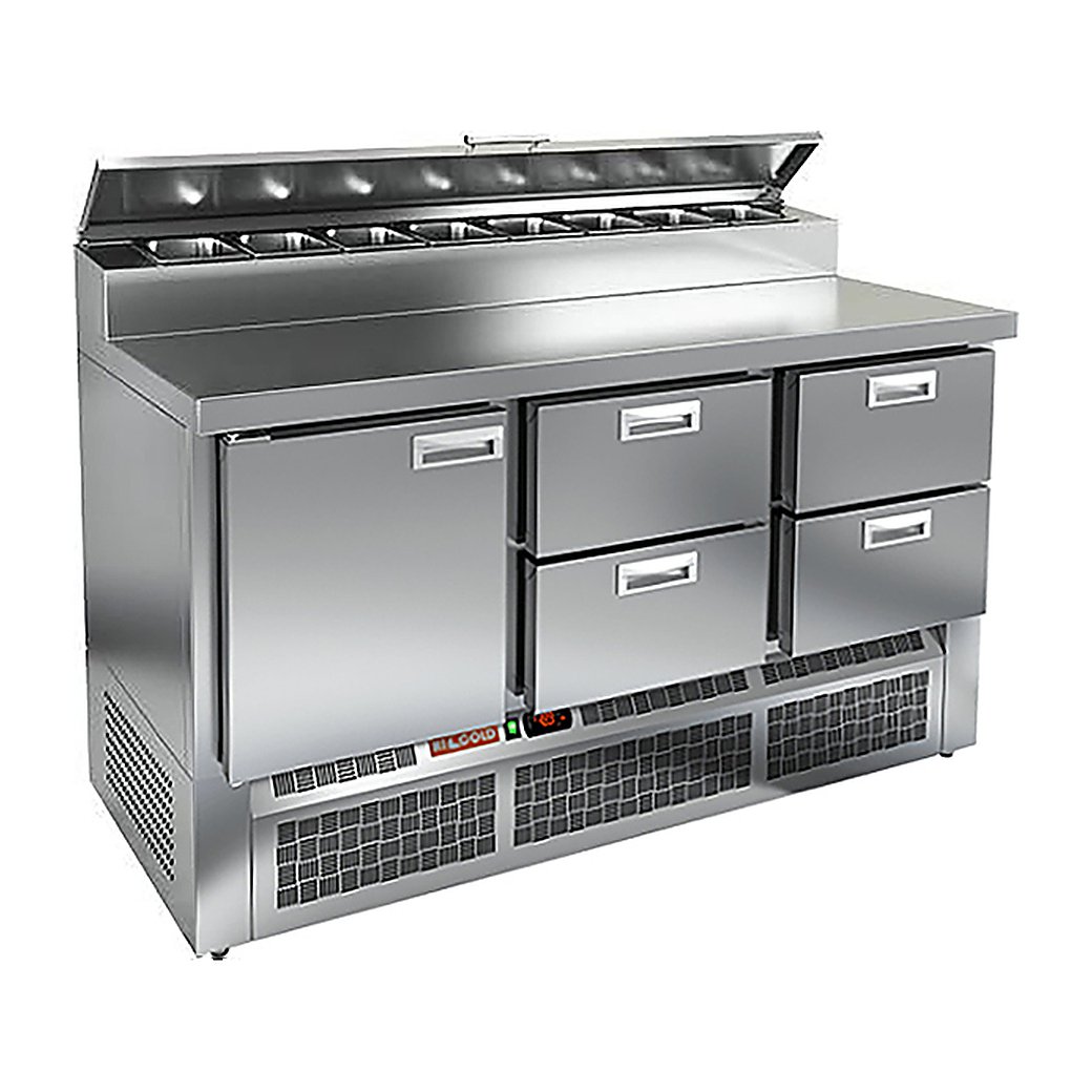 Стол для пиццы HICOLD PZE2-122/GN (1/6H)