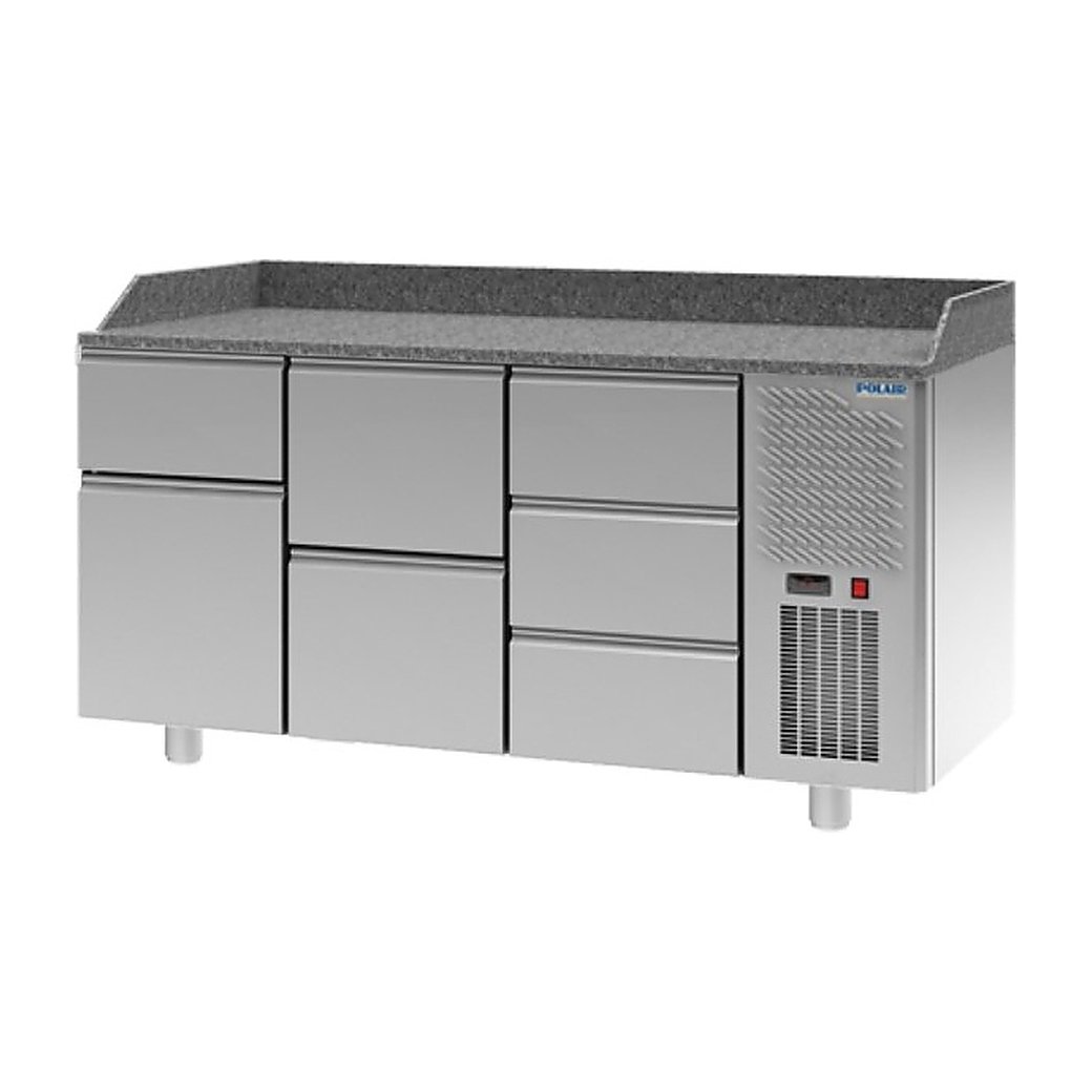 Стол для пиццы POLAIR TM3GNpizza-123-G