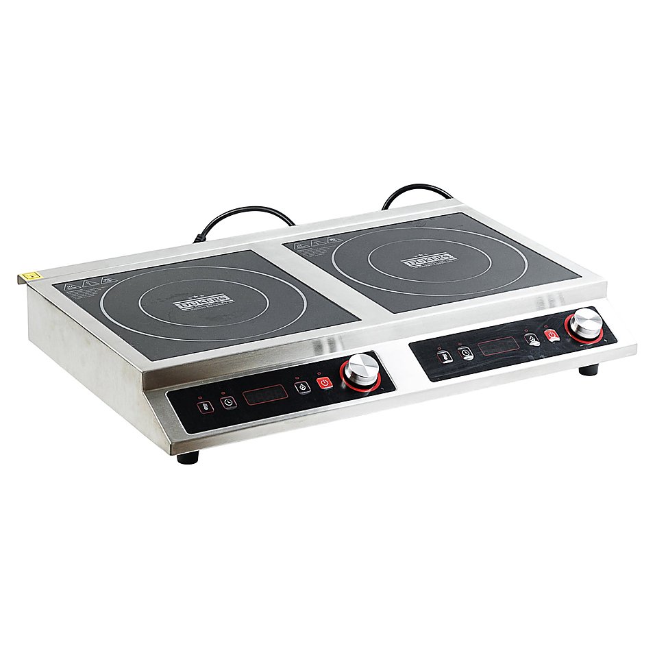 Плита индукционная Dukers IH7000D 7 кВт 730×450×110 мм черный, нерж. сталь