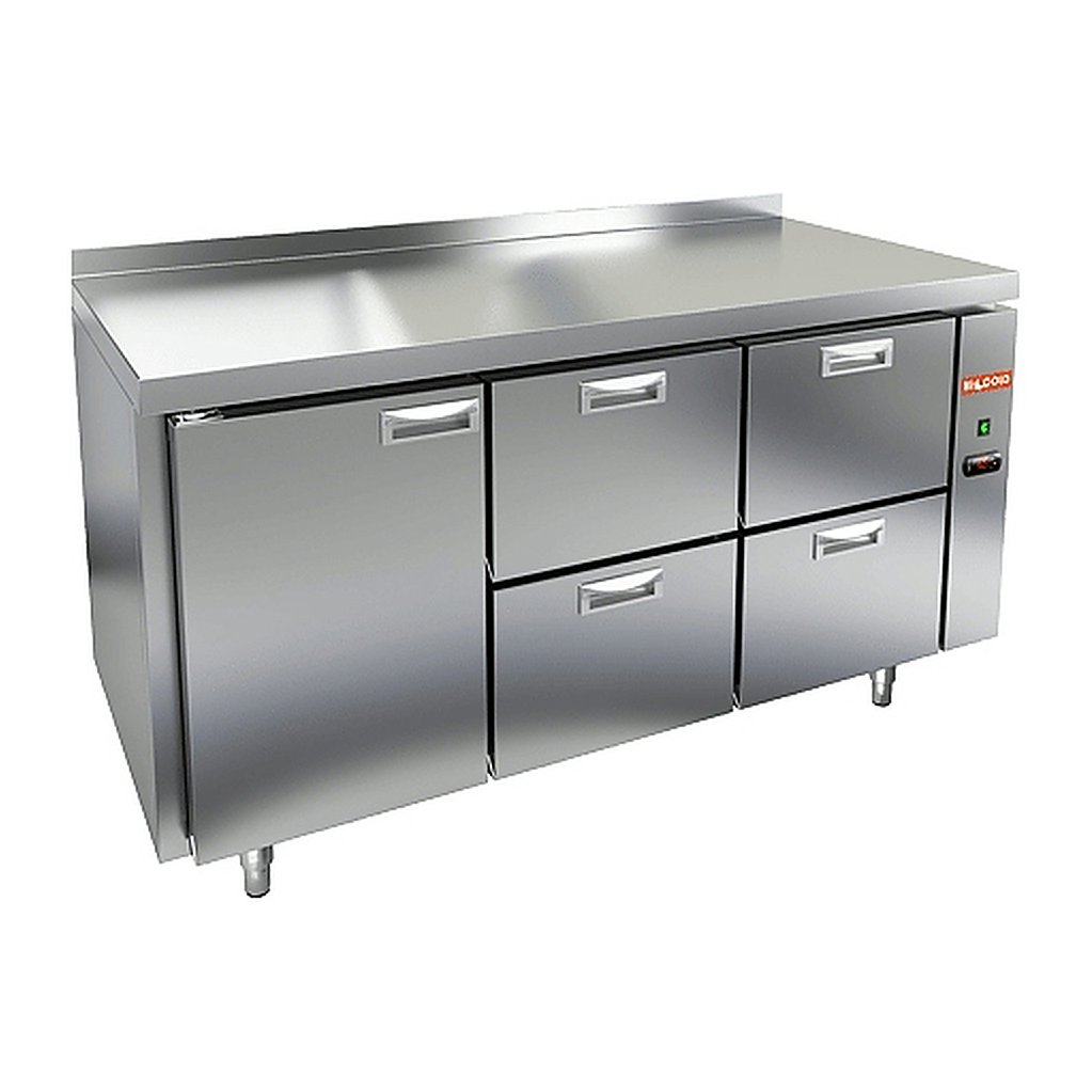 Стол морозильный HICOLD GN 122/BT P с бортом (выносной агрегат), фото 1