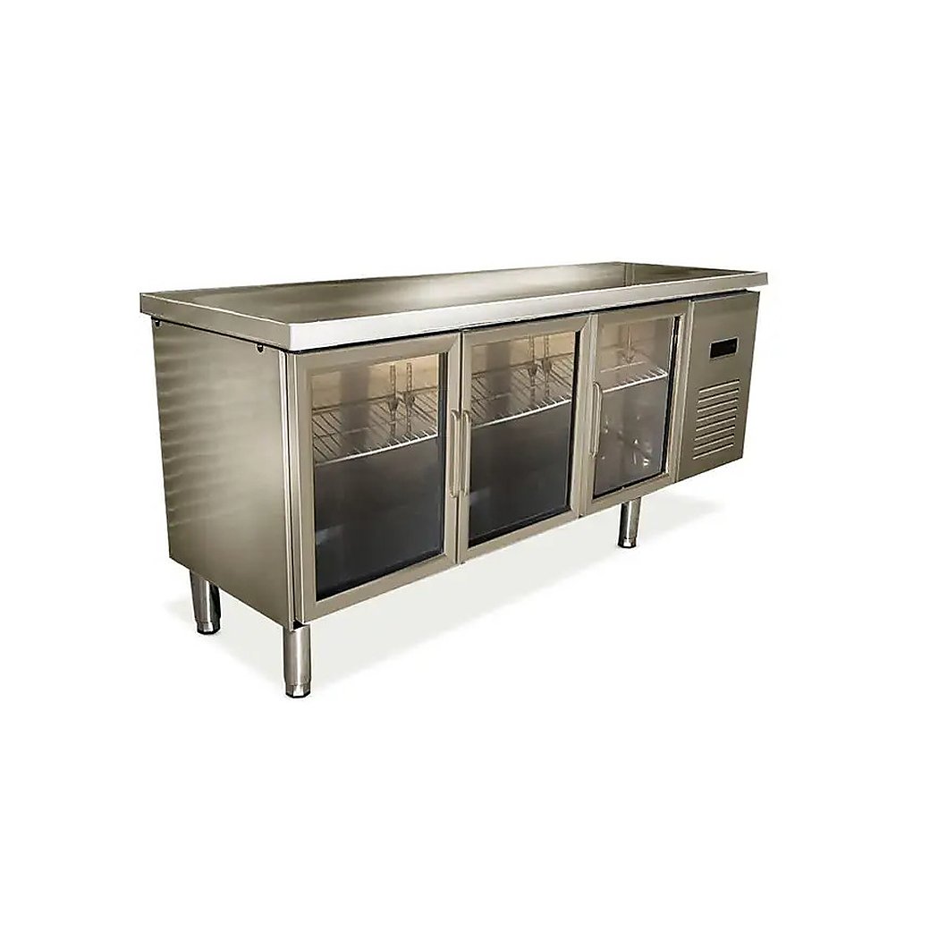 Стол холодильный CLSY Workbench 180 стекло, 320 л нержавеющая сталь, фото 2