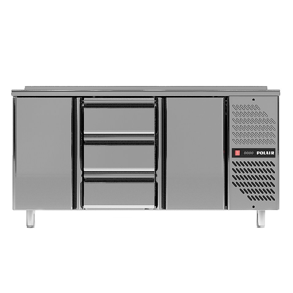 Стол холодильный POLAIR TM3GN-030-G с бортом, фото 2
