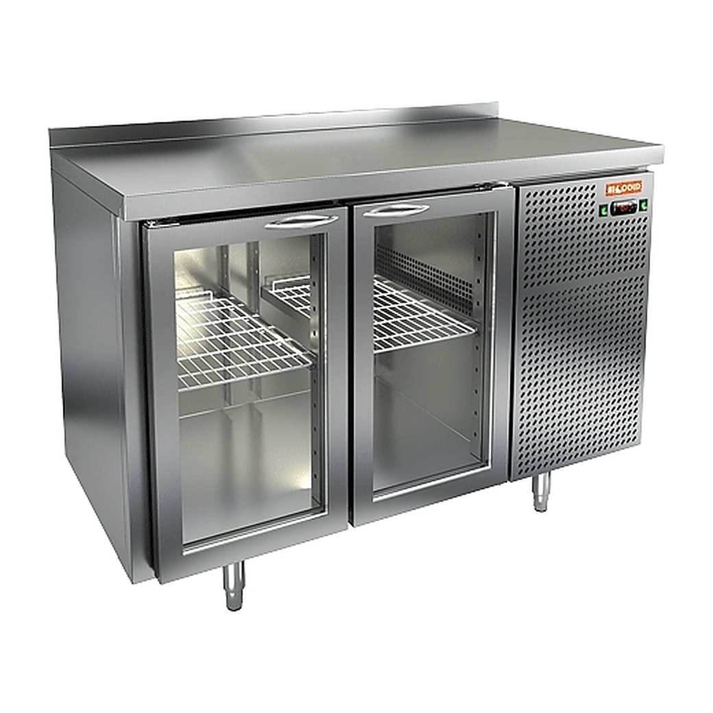 Стол холодильный HICOLD GNG 11 BR3 HT с бортом, фото 1