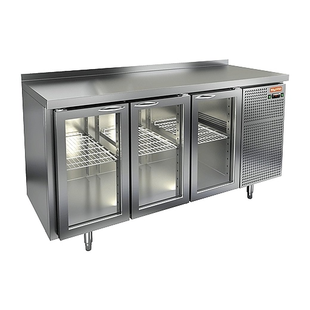 Стол холодильный HICOLD GNG 111 BR3 HT с бортом, фото 1