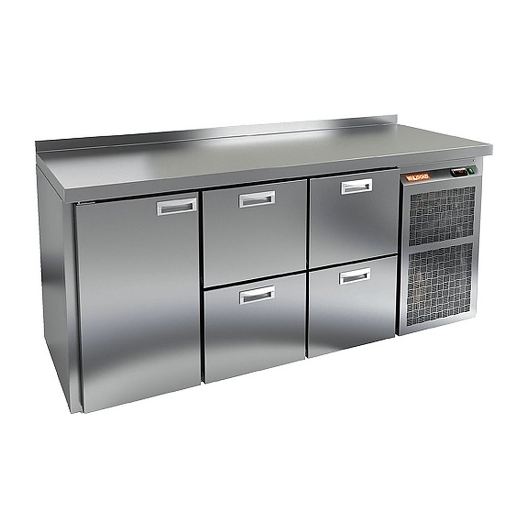 Стол холодильный HICOLD BN 122 BR2 TN с бортом