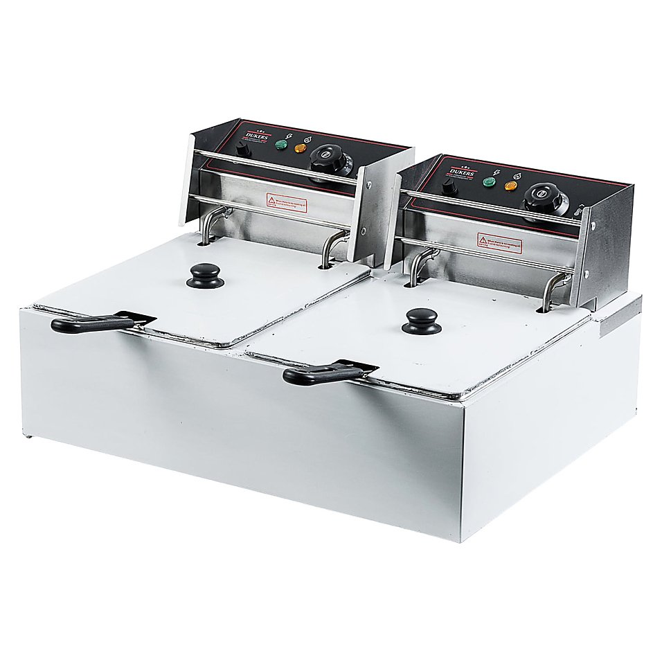 Электрическая фритюрница Dukers EF66 5 кВт 570×450×310 мм белый