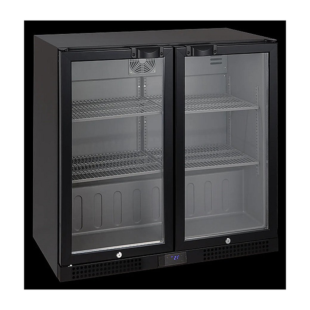 Шкаф холодильный TEFCOLD DB202H 218 л 900х520х870 мм (со стеклом, барный), черный, фото 2