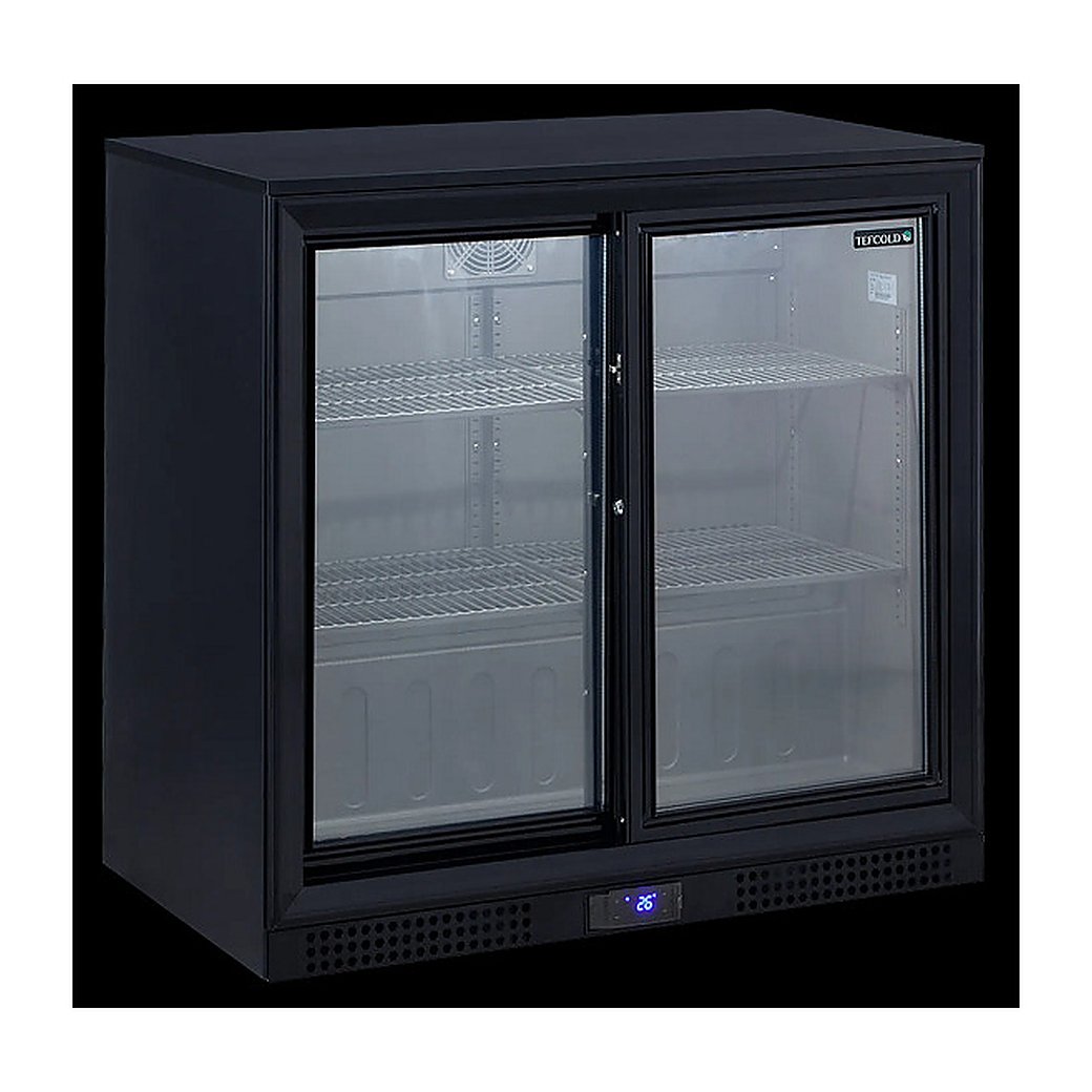 Шкаф холодильный TEFCOLD DB202S 220.5 л 900х526х870 мм (со стеклом, барный), черный, фото 2