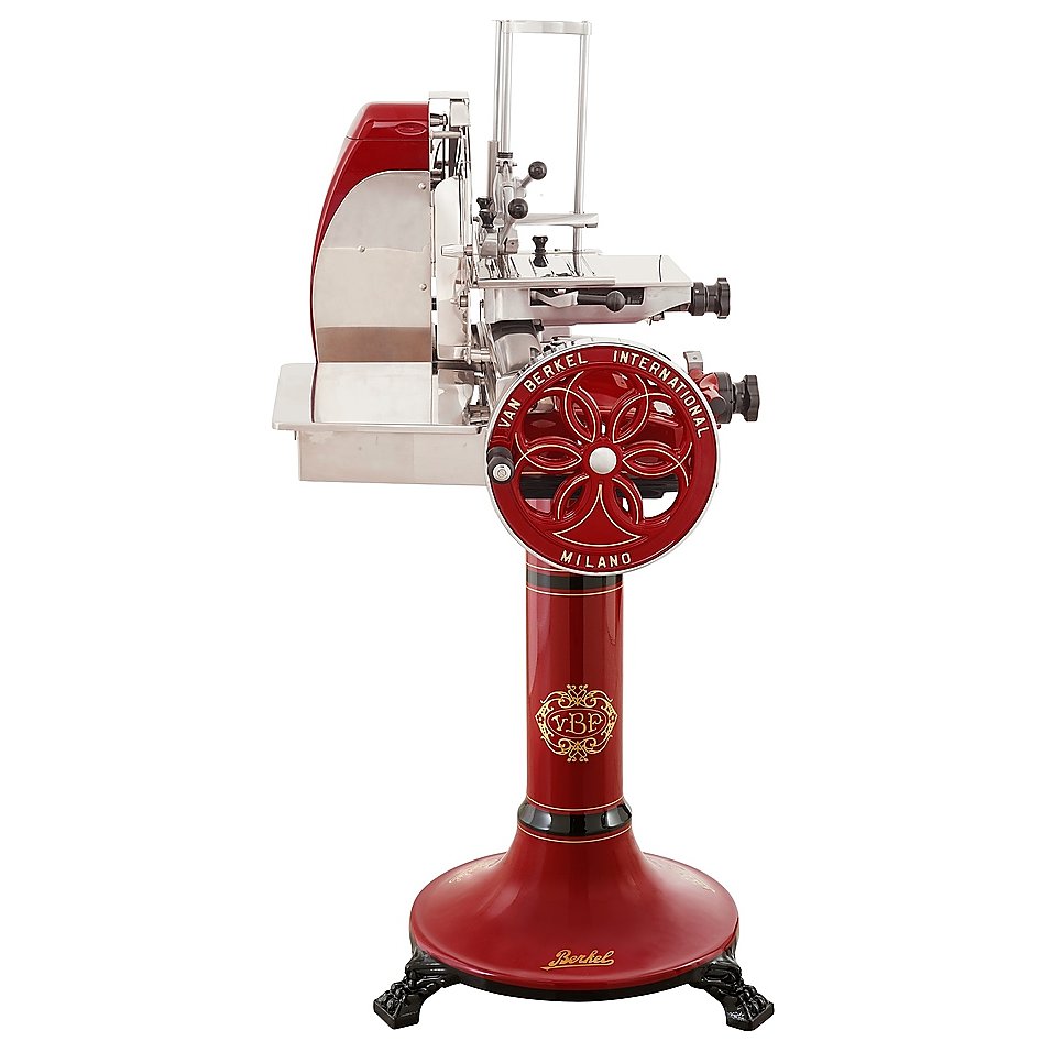 Слайсер Berkel Flywheel (Volano) B116 красный на подставке