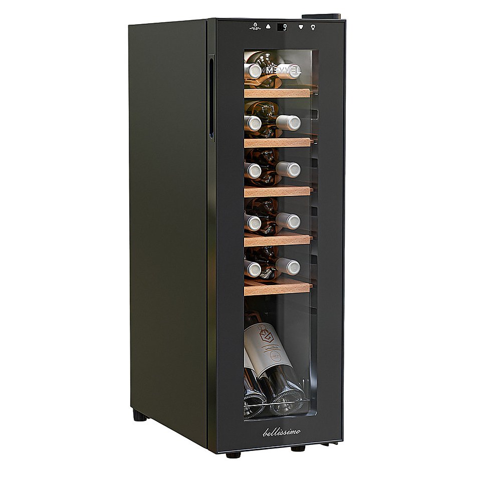 Винный шкаф MEYVEL MV12-CBF1 35 л 252х445х803 мм черный