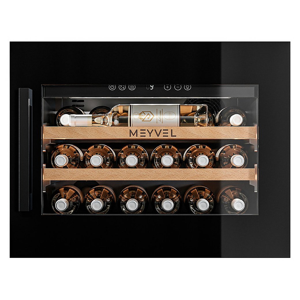 Винный шкаф MEYVEL MV19PRO-KBB1 49 л 592х572х455 мм сталь, черный, фото 3