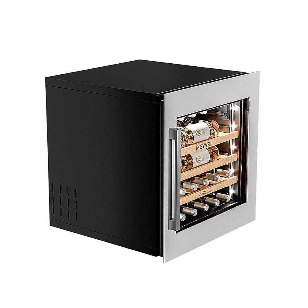 Винный холодильник (шкаф) MEYVEL MV31PRO-KWB1 69 л (компрессорный, белый, черный)