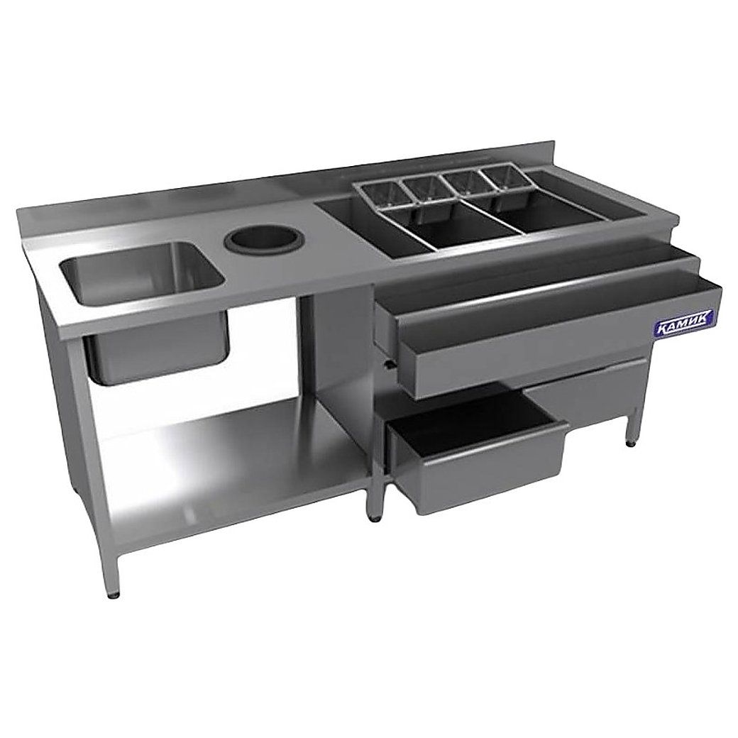 Барная станция КАМИК 2000х600(950)х900(1000) мм