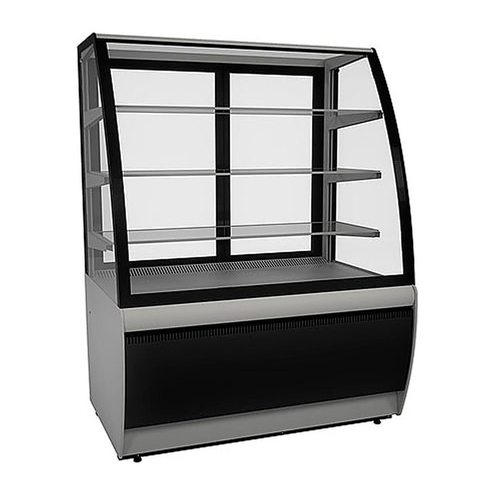 Витрина кондитерская Carboma K70 VV 1,3-1 Standard 9006-9005 (ВХСв - 1,3д Люкс Техно)