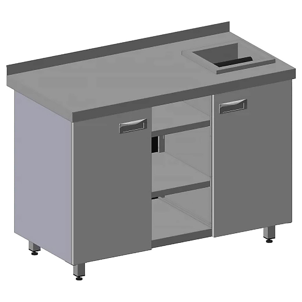 Барная станция Restoinox БСНКР-12/6-БП с нок-бокс, фото 2